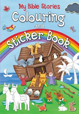 Book cover for My Bible Stories Colouring and Sticker Book