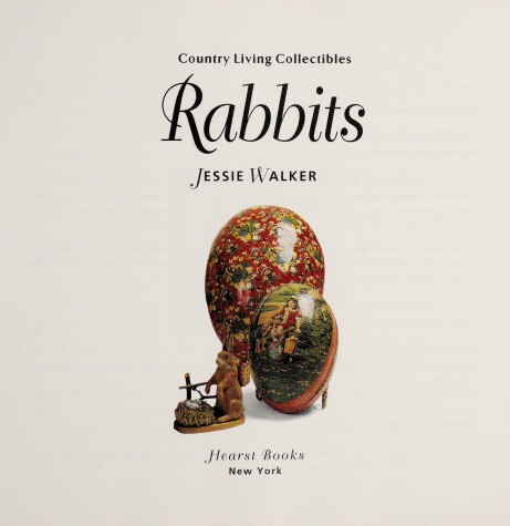 Book cover for "Country Living" Collectible Rabbits