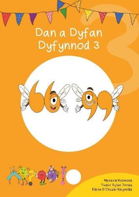 Book cover for Cyfres Cymeriadau Difyr: Glud y Geiriau - Dan a Dyfan Dyfynnod 3