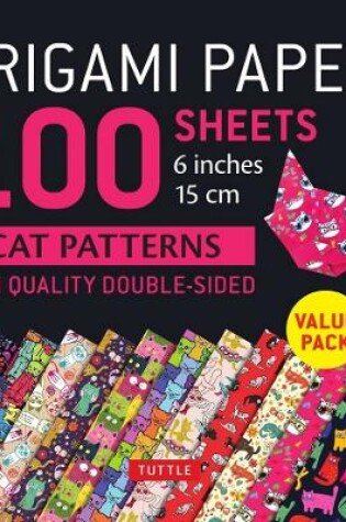 Cover of Origami Paper 100 sheets Cat Patterns 6 (15 cm)