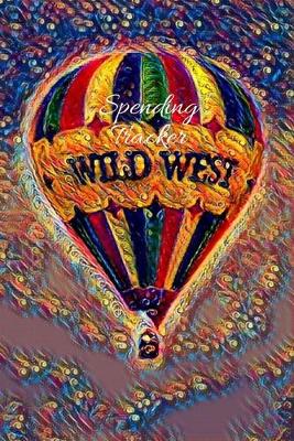 Cover of Red Yellow Blue & Green Hot Air Balloon Adventure Lovers Expense & Spending Tracker Notebook