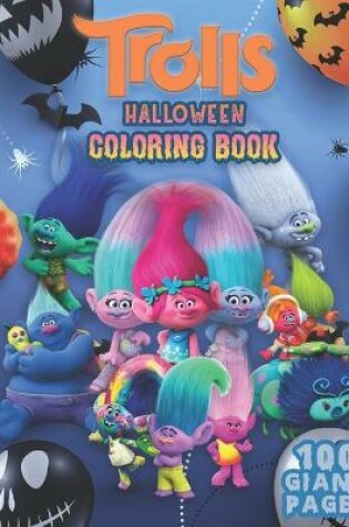 Cover of Trolls Halloween Coloring Book