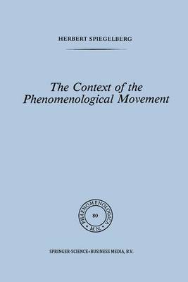 Cover of The Context of the Phenomenological Movement