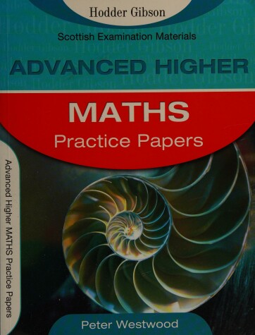 Book cover for Advanced Higher Maths Practice Papers