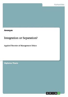 Book cover for Integration or Separation?