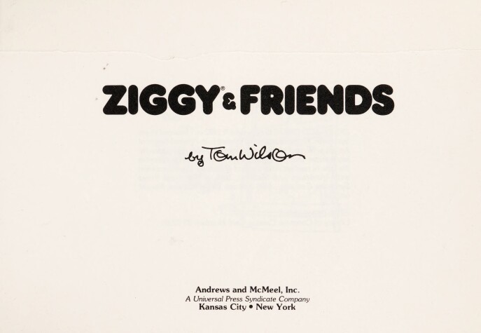 Book cover for Ziggy & Friends