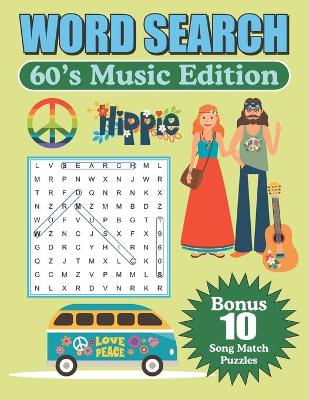 Book cover for Word Search 60's Music Edition