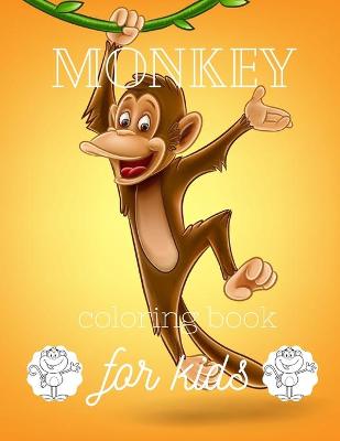 Book cover for Monkey coloring book for kids