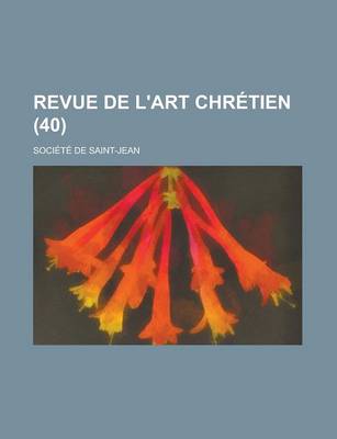 Book cover for Revue de L'Art Chretien (40 )