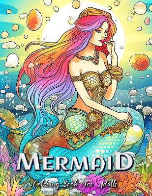 Book cover for Mermaid Coloring Book for Adults