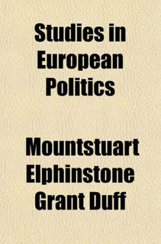 Cover of Studies in European Politics