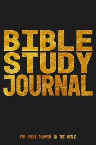 Cover of Bible Study Journal for every Chapter in the Bible