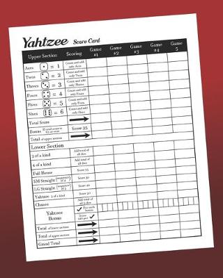 Book cover for Yahtzee Score Card