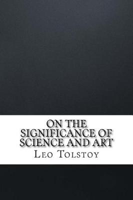 Book cover for On the Significance of Science and Art