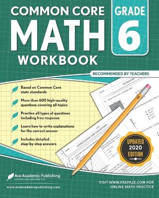 Book cover for 6th grade Math Workbook