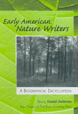 Book cover for Early American Nature Writers: A Biographical Encyclopedia