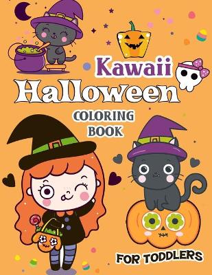 Book cover for Kawaii Halloween Coloring Book for Toddlers
