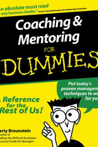 Cover of Coaching and Mentoring For Dummies