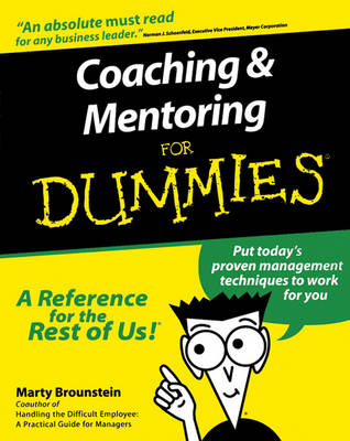 Book cover for Coaching and Mentoring For Dummies