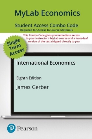 Cover of Mylab Economics with Pearson Etext -- Combo Access Card -- For International Economics