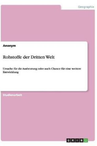 Cover of Rohstoffe der Dritten Welt