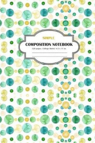 Cover of Composition Notebook Simple