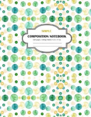 Book cover for Composition Notebook Simple