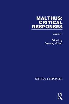 Book cover for Malthus Crit Responses V1