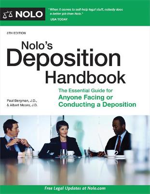 Book cover for Nolo's Deposition Handbook