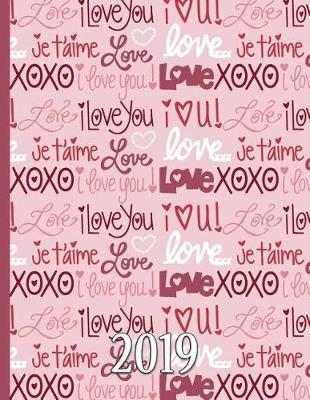 Book cover for Love Affirmations I Love You, Je t'Aime, Xo, Hearts