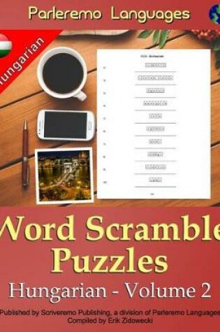 Cover of Parleremo Languages Word Scramble Puzzles Hungarian - Volume 2