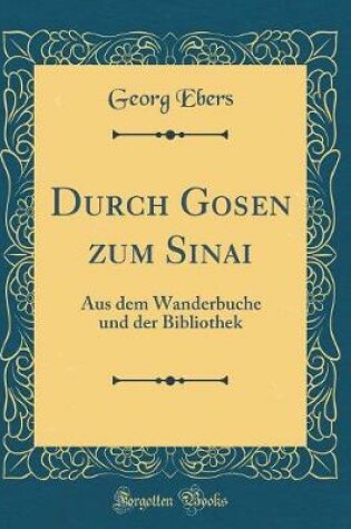 Cover of Durch Gosen Zum Sinai