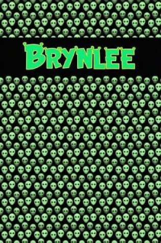 Cover of 120 Page Handwriting Practice Book with Green Alien Cover Brynlee