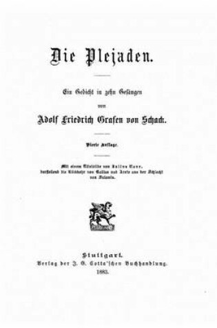 Cover of Die Plejaden, ein Gedicht in zehn Gesangen