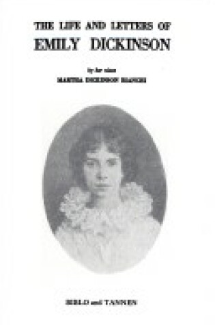 Cover of The Life and Letters of Emily Dickinson