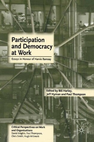 Cover of Participation and Democracy at Work