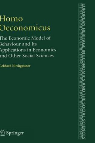 Cover of Homo Oeconomicus
