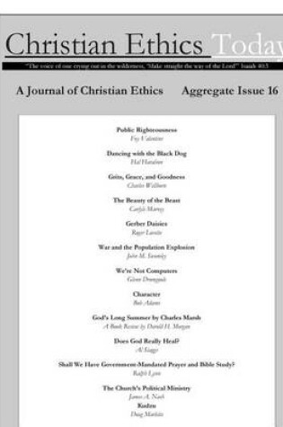 Cover of Christian Ethics Today, Issue 16