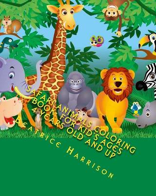 Book cover for Safari Animals Coloring Book