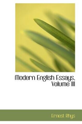 Cover of Modern English Essays, Volume III