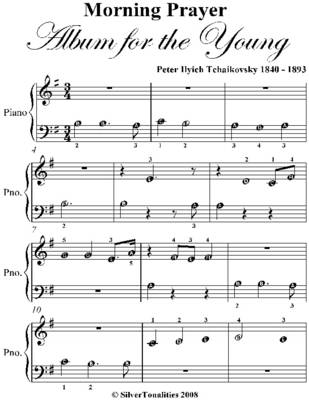 Book cover for Morning Prayer Album for the Young Beginner Piano Sheet Music