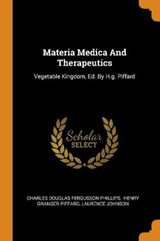 Cover of Materia Medica and Therapeutics