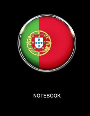 Book cover for Notebook. Portugal Flag Cover. Composition Notebook. College Ruled. 8.5 x 11. 120 Pages.