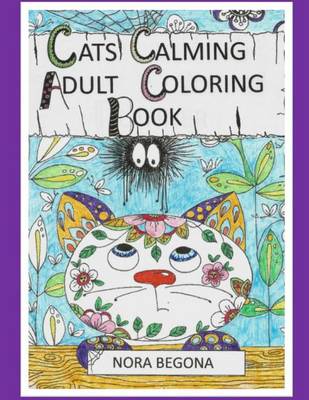 Book cover for Cats Calming Adult Coloring Book