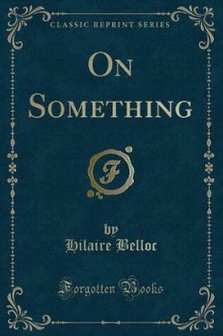 Cover of On Something (Classic Reprint)
