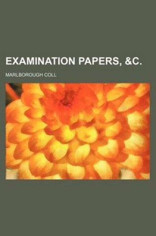 Cover of Examination Papers, &C.