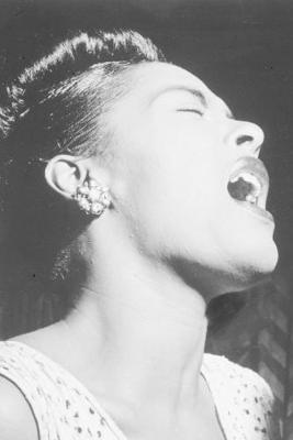 Cover of Billie Holiday notebook - achieve your goals, perfect 120 lined pages #1