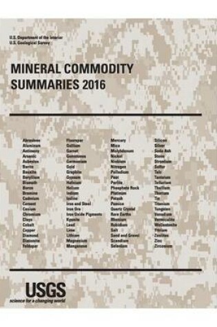 Cover of Mineral Commodity Summaries 2016