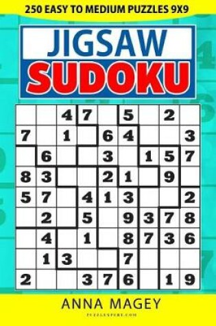 Cover of 250 Easy to Medium Jigsaw Sudoku Puzzles 9x9