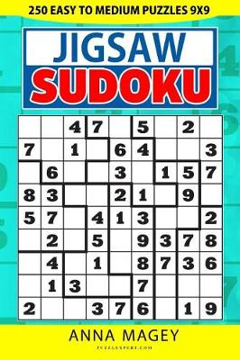 Cover of 250 Easy to Medium Jigsaw Sudoku Puzzles 9x9